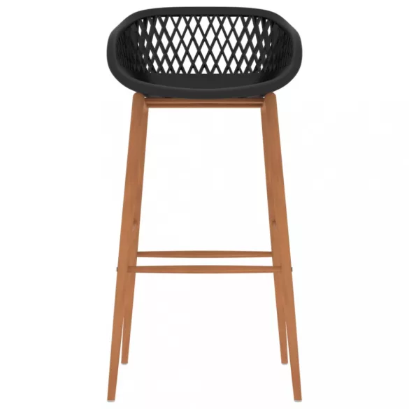 4 db fekete bárszék