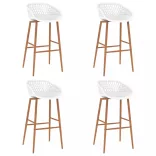 4 db fehér bárszék