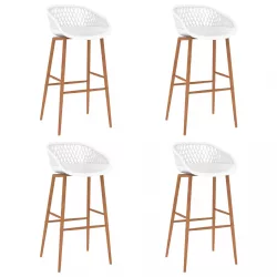 4 db fehér bárszék