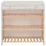 fehér szövetborítású cipősszekrény 79 x 40 x 80 cm