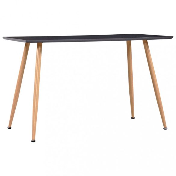 tölgyszínű és szürke MDF étkezőasztal 120 x 60 x 74 cm