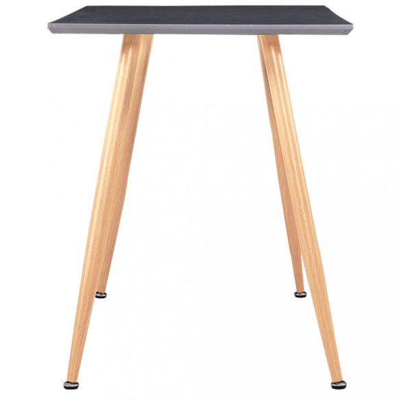 tölgyszínű és szürke MDF étkezőasztal 120 x 60 x 74 cm