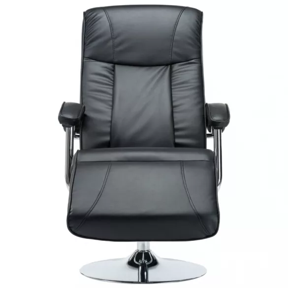 fekete műbőr TV-fotel