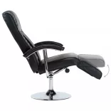 fekete műbőr TV-fotel