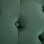 zöld bársonydívány