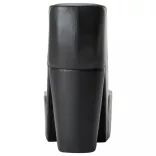 fekete magas sarkú cipő formájú műbőr szék