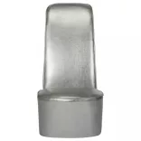 ezüstszínű magas sarkú cipő formájú műbőr szék