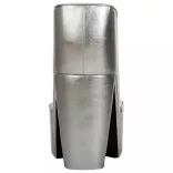 ezüstszínű magas sarkú cipő formájú műbőr szék