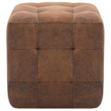 2 db barna művelúr éjjeliszekrény 30 x 30 x 30 cm