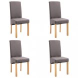 4 db tópszínű szövet étkezőszék