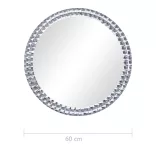 edzett üveg falitükör 60 cm