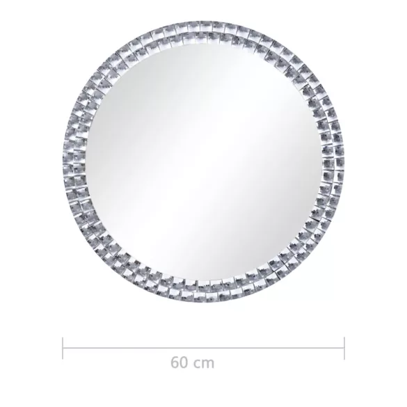 edzett üveg falitükör 60 cm