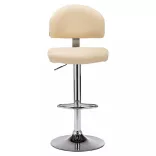 2 darab krémszínű műbőr bárszék