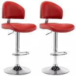 2 db bordó műbőr bárszék