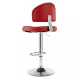 2 db bordó műbőr bárszék