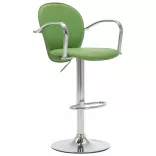 2 db zöld műbőr karfás bárszék