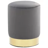 sötétszürke és aranyszínű bársony ülőke 28 x 36 cm