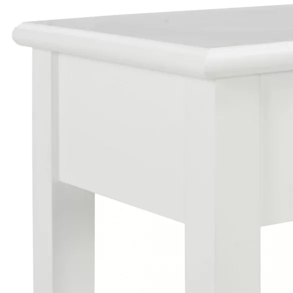 fehér fa tálalóasztal 110 x 35 x 80 cm