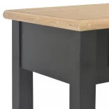 fekete fa tálalóasztal 110 x 35 x 80 cm
