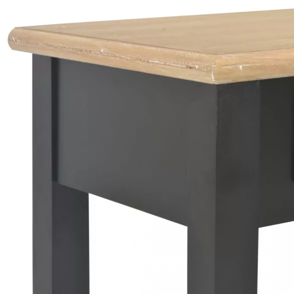 fekete fa tálalóasztal 110 x 35 x 80 cm