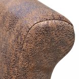 4 db barna műbőr étkezőszék