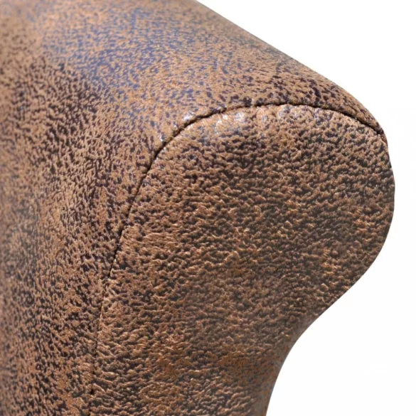 6 db barna műbőr étkezőszék