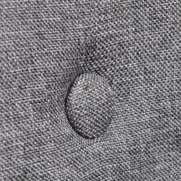 4 db világosszürke szövet és tömör tölgyfa étkezőszék