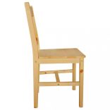 6 db fenyőfa étkezőszék