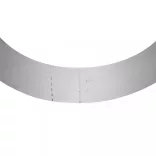 10 db hajlékony horganyzott acél gyep kerítés szett 100 x 14 cm