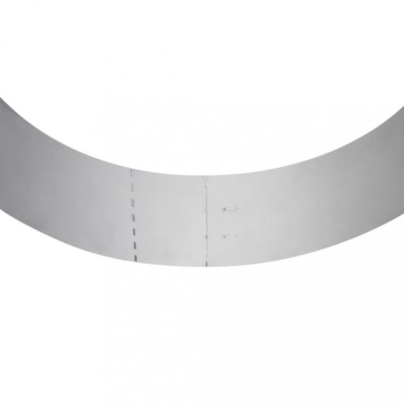 10 db hajlékony horganyzott acél gyep kerítés szett 100 x 14 cm