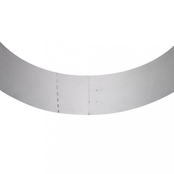 20 db hajlékony horganyzott acél gyep kerítés szett 100 x 14 cm