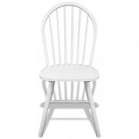 6 db fehér tömör gumifa étkezőszék