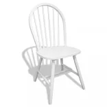 6 db fehér tömör gumifa étkezőszék