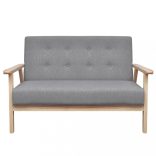 2 részes világosszürke szövet ülőgarnitúra