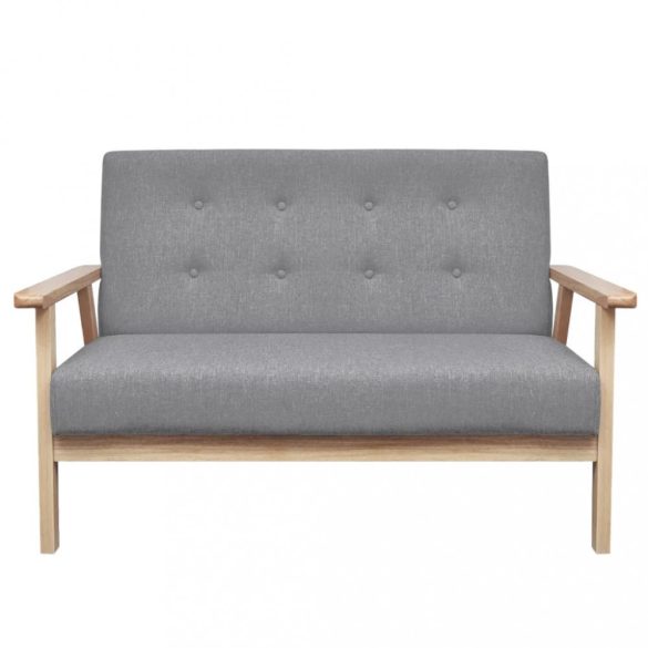 2 részes világosszürke szövet ülőgarnitúra