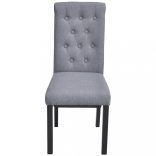 4 db világosszürke szövet étkezőszék