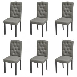 6 db szürke szövet étkezőszék
