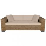 kétszemélyes és háromszemélyes kanapé szett valódi rattan