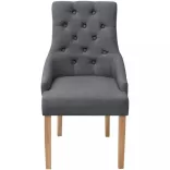 4 db sötétszürke szövet étkezőszék