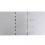 10 db galvanizált acél gyepkerítés 100 x 20 cm