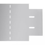 10 db galvanizált acél gyepkerítés 100 x 20 cm