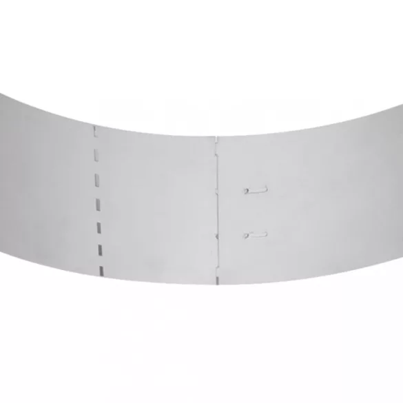 10 db galvanizált acél gyepkerítés 100 x 20 cm