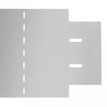 20 db galvanizált acél gyepkerítés 100 x 20 cm