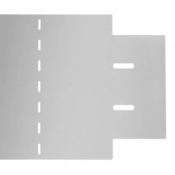 20 db galvanizált acél gyepkerítés 100 x 20 cm