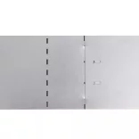 20 db galvanizált acél gyepkerítés 100 x 20 cm