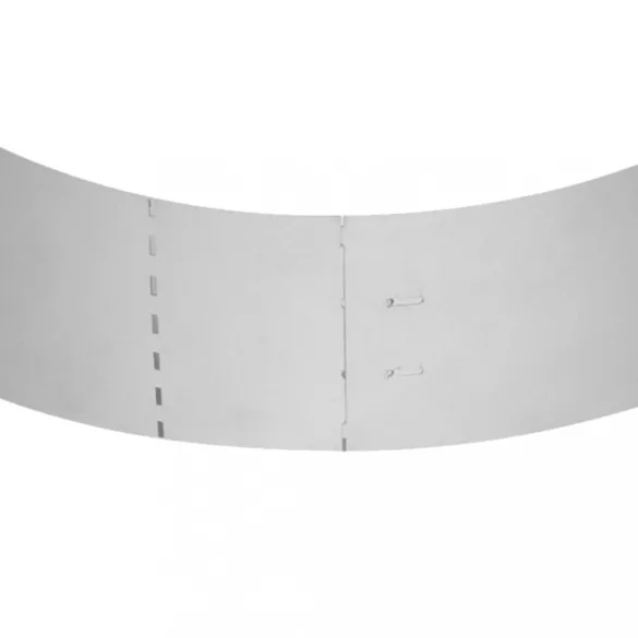 20 db galvanizált acél gyepkerítés 100 x 20 cm