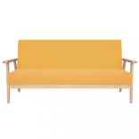 2 részes sárga huzatú ülőgarnitúra