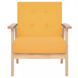 2 részes sárga huzatú ülőgarnitúra