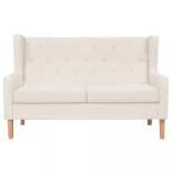 2 részes krémfehér szövet ülőgarnitúra