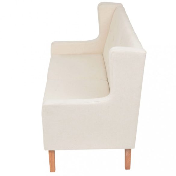 2 részes krémfehér szövet ülőgarnitúra